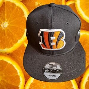 Cincinnati‎ Bengals New Era NFL 9FIFTY Snapback Hat Cap Black Who Dey